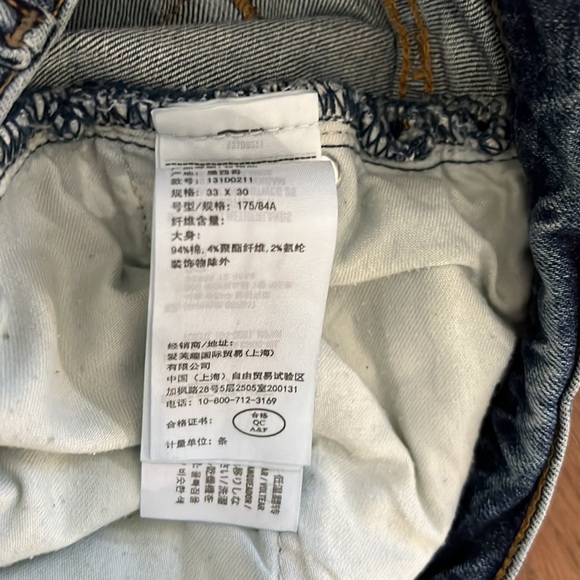 Abercrombie & Fitch Jeans Y2K Signature Stretch Athletic Straight W33 L28 1/2 - Picture 12 of 13